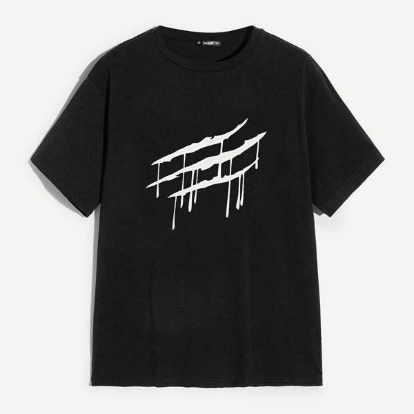 

Men Graphic Print Tunic Tee