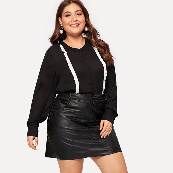 

Plus Frill Detail Blouse