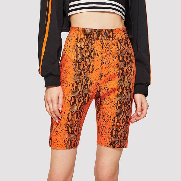 

Snakeskin Print Bermuda Shorts