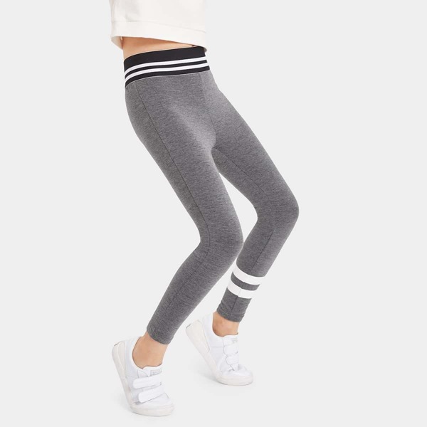 

Girls Wide Waist Striped Pants