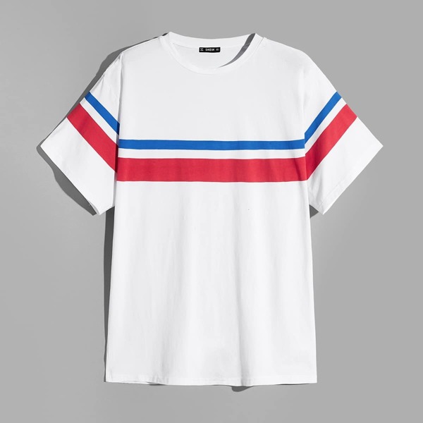

Men Color Block Tunic Tee