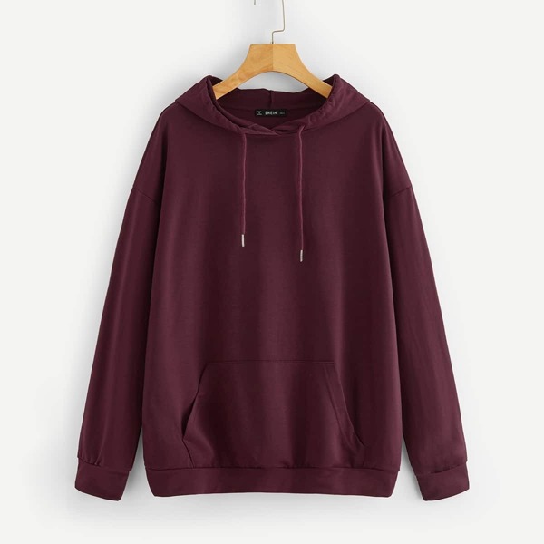 

Pocket Patched Drawstring Hoodie