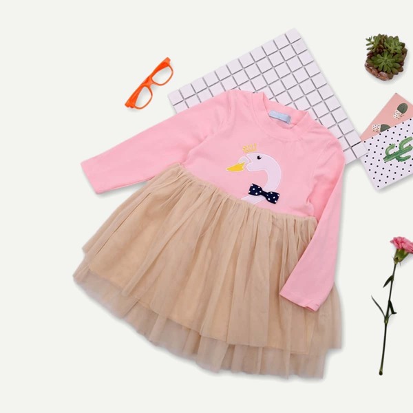 

Toddler Girls Swan Tutu Dress