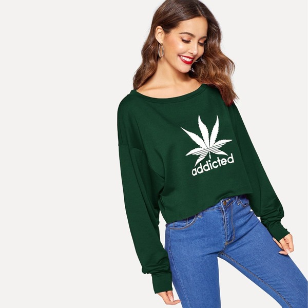 

Graphic Print Pullover