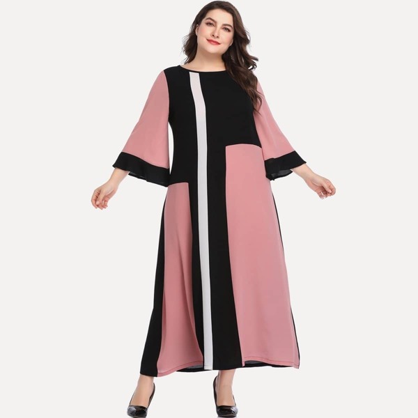 

Plus Cut And Sew Panel Dress