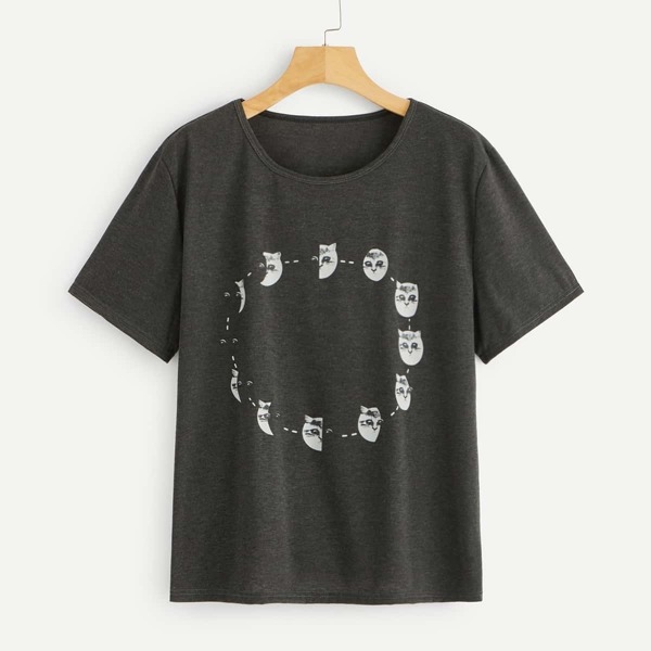 

Plus Cat Print Tee