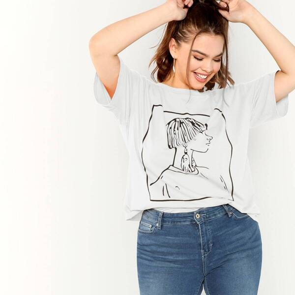 

Plus Figure Print Tee