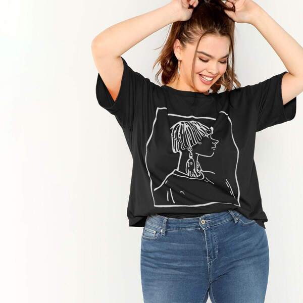 

Plus Figure Print Tee