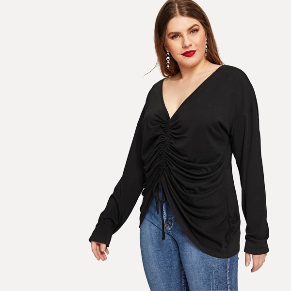 

Plus Drawstring Hem Tee