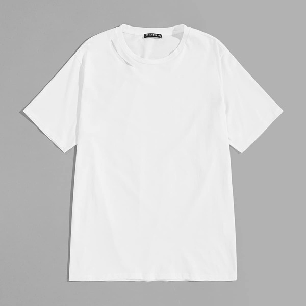 

Men Plain Round Neck Tunic Tee