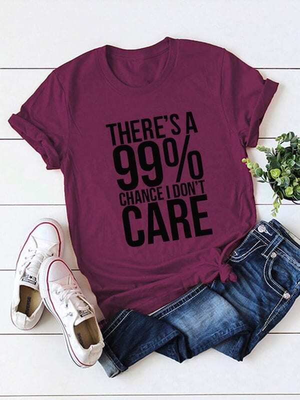 

Plus Slogan Graphic Tee, Purple