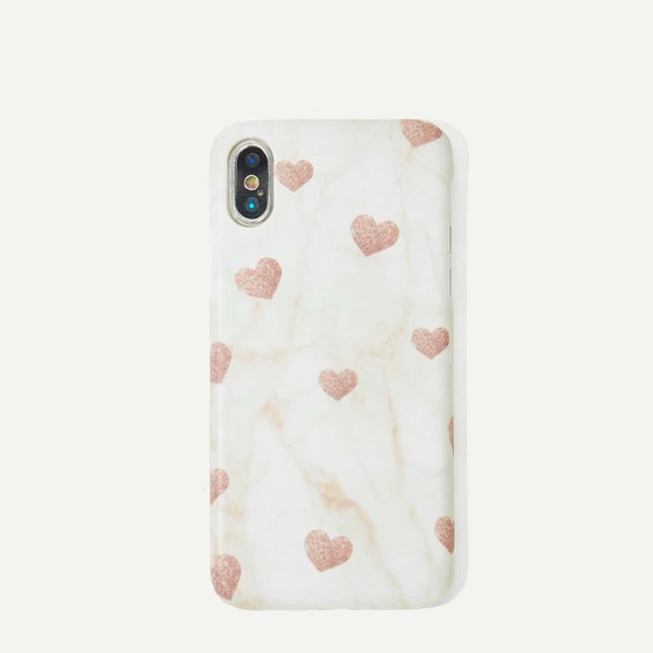 

Heart Pattern Marble iPhone Case