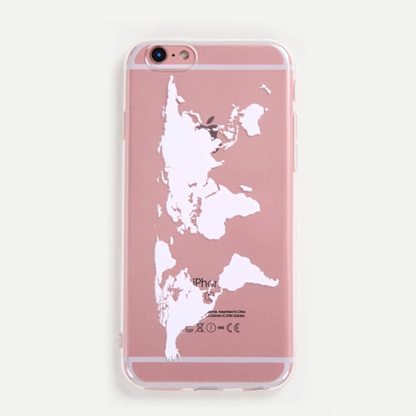 

World Map Pattern iPhone Case