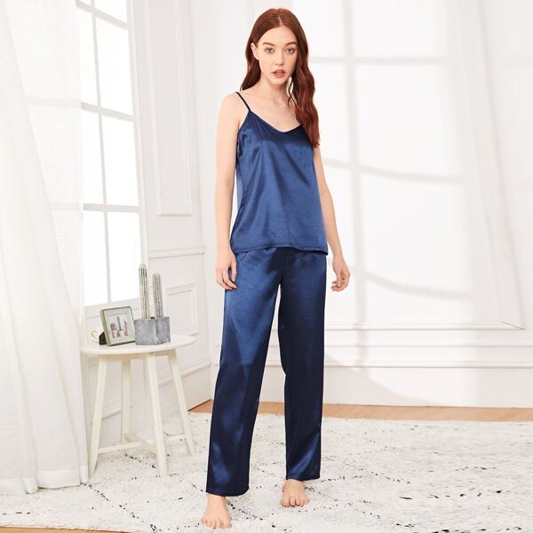 

Satin Cami Top & Pants PJ Set