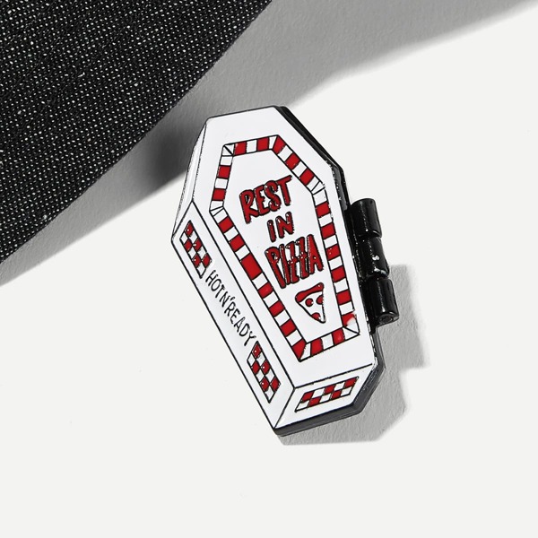 

Coffin Shaped Brooch 1pc
