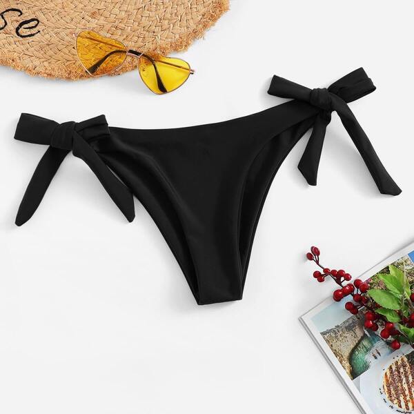 

Tie Side Bikini Bottom, Black