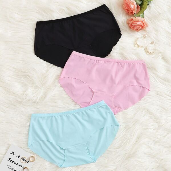 

Scalloped Trim Panty Set 3pack