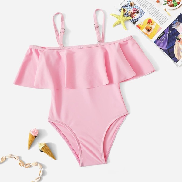 

Toddler Girls Flounce One Piece Swimsuit
