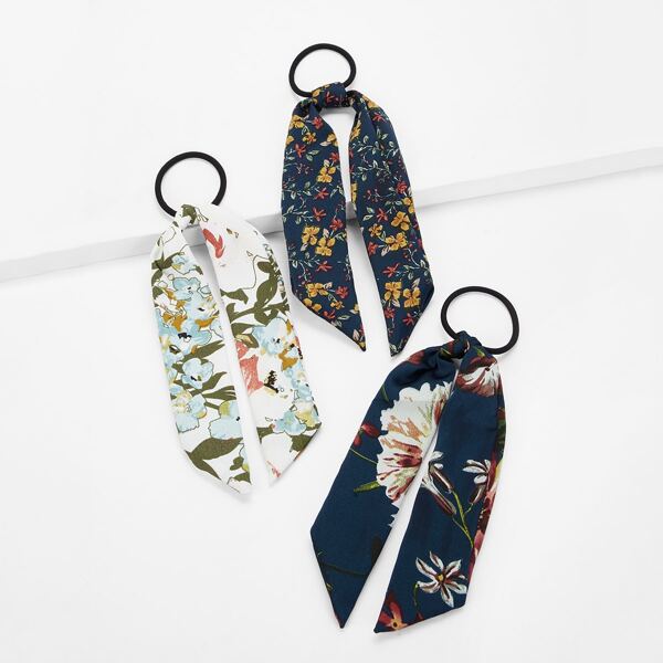 

Floral Hair Tie 3pack, Multicolor