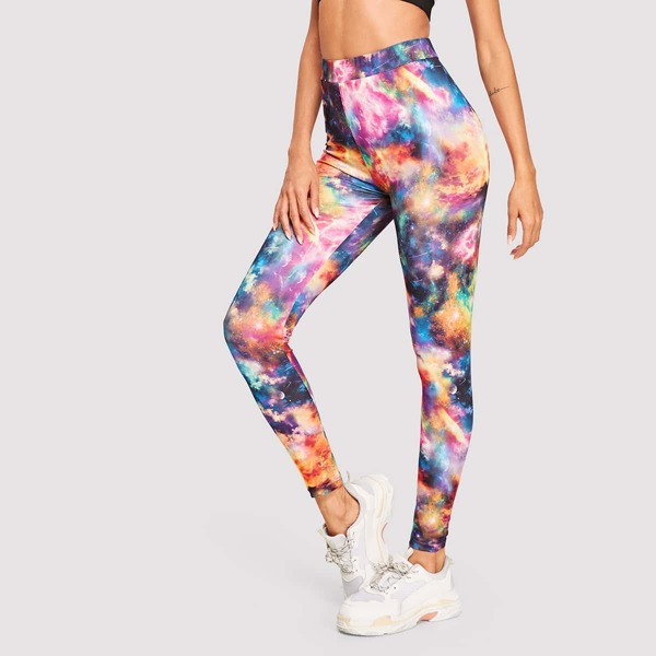 

Galaxy Print Skinny Leggings