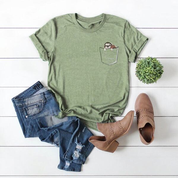 

Cartoon Print Tee