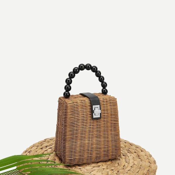 

Twist Lock Box Bag With Ball Handle