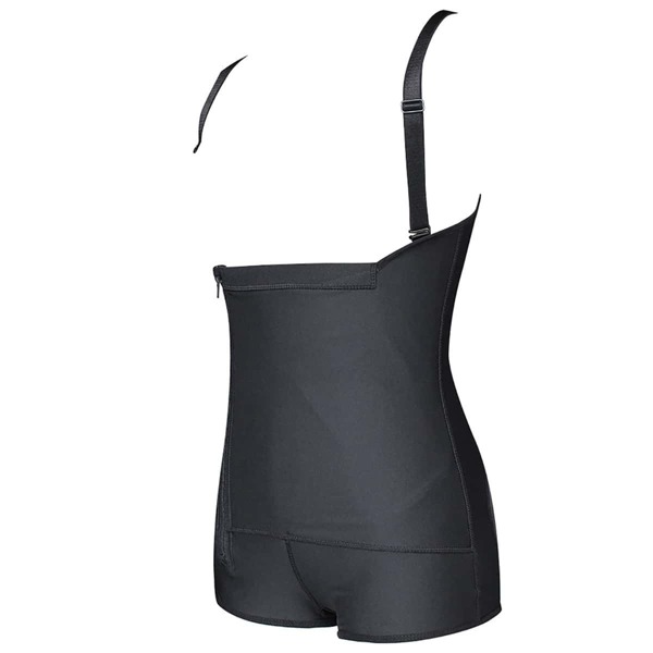 

Plus Zip up Ruched Shapewear Bodysuit