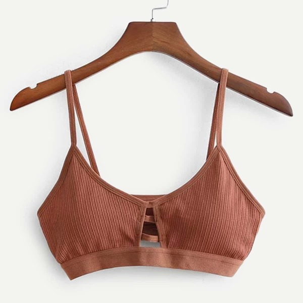 

Cut Out Solid Cami Top