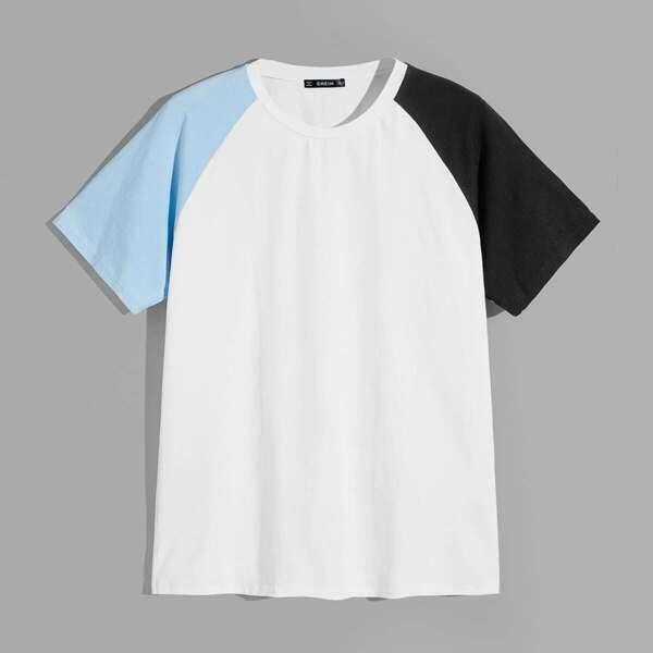 

Men Colorblock Raglan Sleeve Top