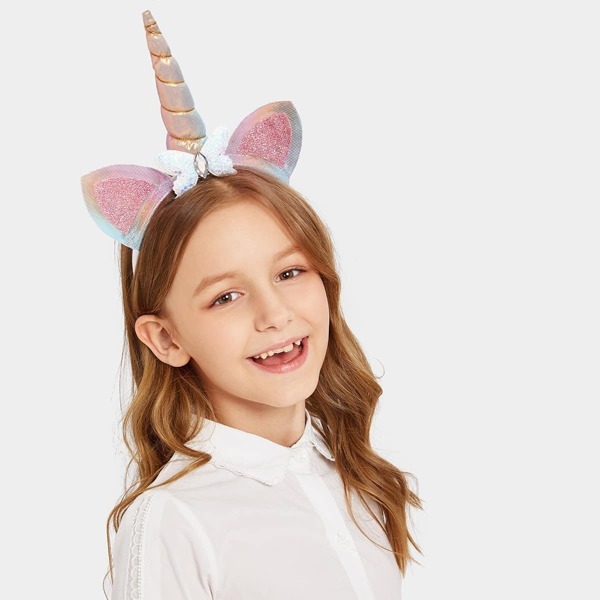 

Toddler Kids Spiral Horn Decor Headband, Multicolor