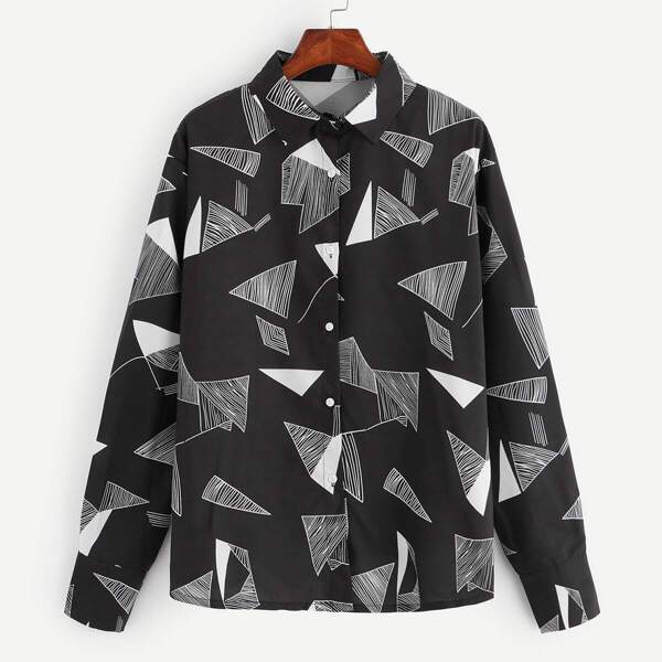 

Plus Geo Print Shirt