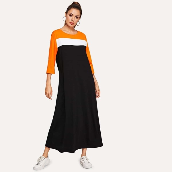 

Cut & Sew Maxi Tee Dress