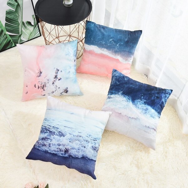 

Sea Print Cushion Cover 1pc, Multicolor