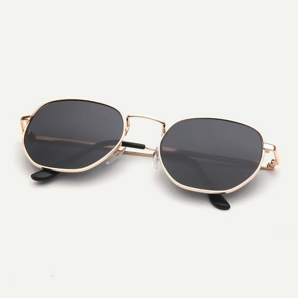 

Men Metal Frame Sunglasses, Black