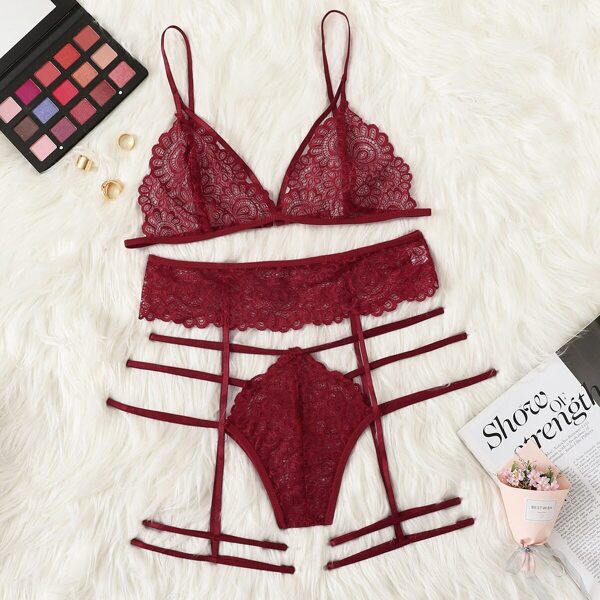 

Harness Lace Garter Lingerie Set