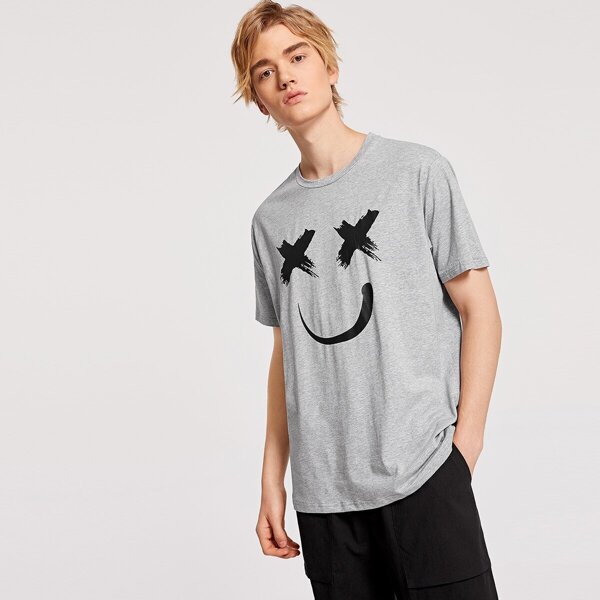 

Men Cartoon Print Tee
