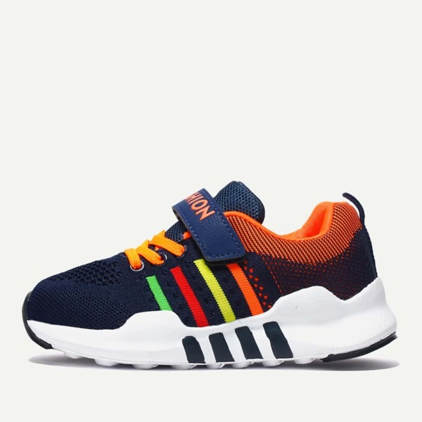 

Toddler Kids Velcro Strap Lace-up Sneakers, Multicolor