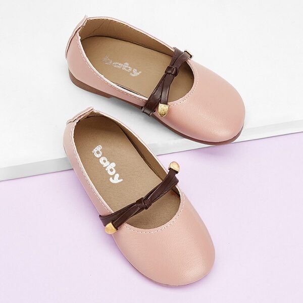 

Baby Bow Tie Ballet Flats, Pink