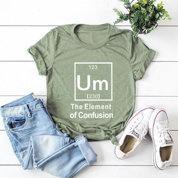 

Plus Slogan Graphic Tee, Army green