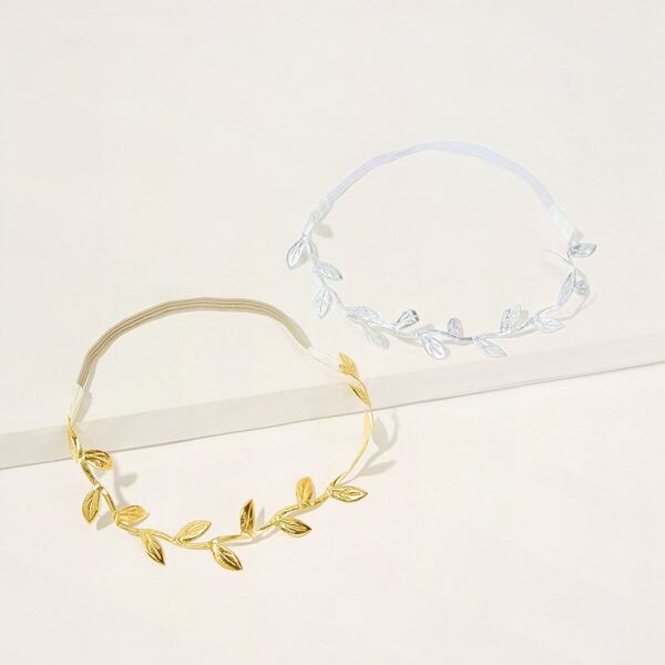 

Toddler Girls Leaf Shaped Headband 2pcs, Multicolor