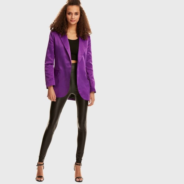 

Shawl Collar Pocket Side Blazer