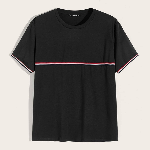 

Men Striped Detail Tee