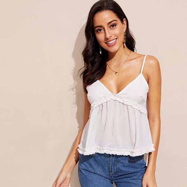 

Frill Detail Swing Cami Top