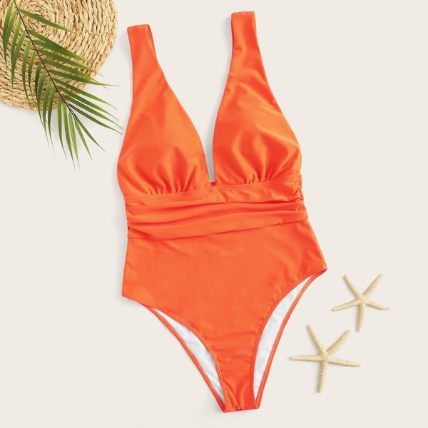 

Plunging One Piece Swimsuit