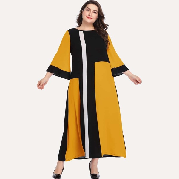 

Plus Cut And Sew Panel Dress