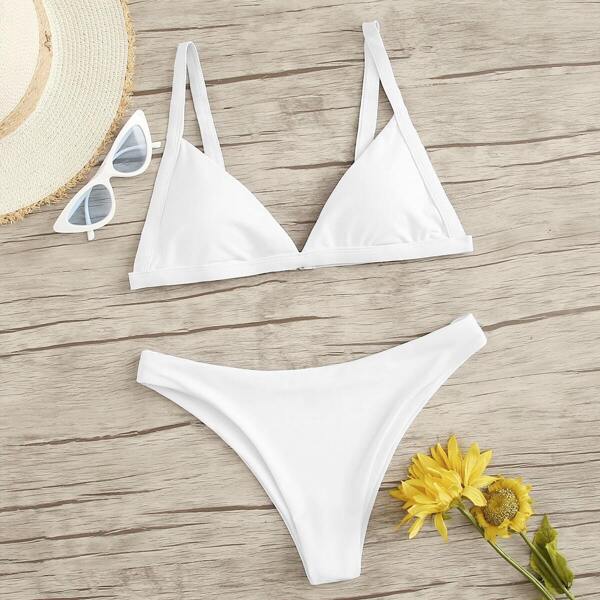 

Triangle Top With Cheeky Bikini Set