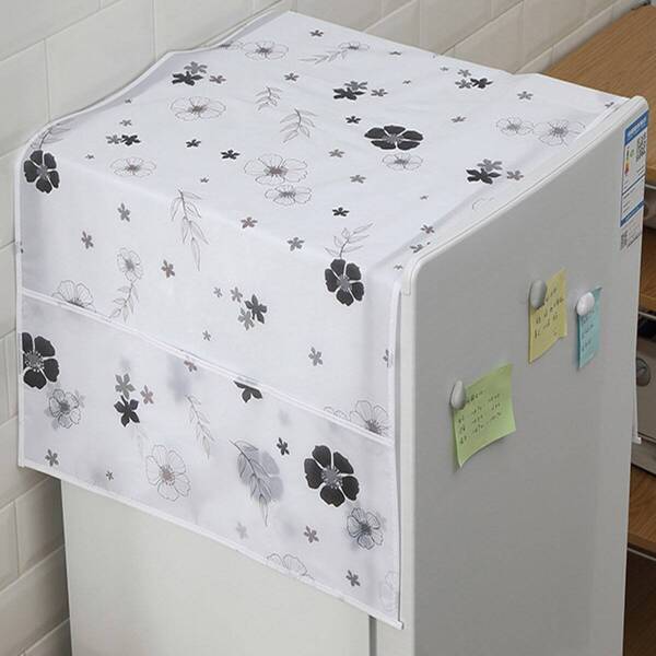 

Snowflake Print Refrigerator Dust Cover