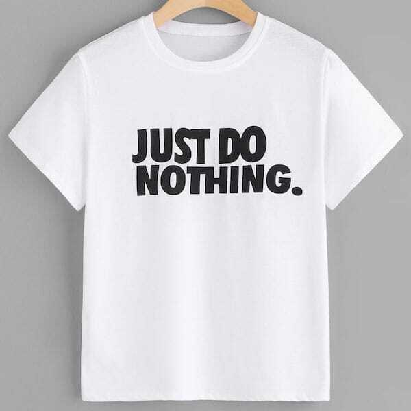 

Plus Slogan Graphic Tee, White