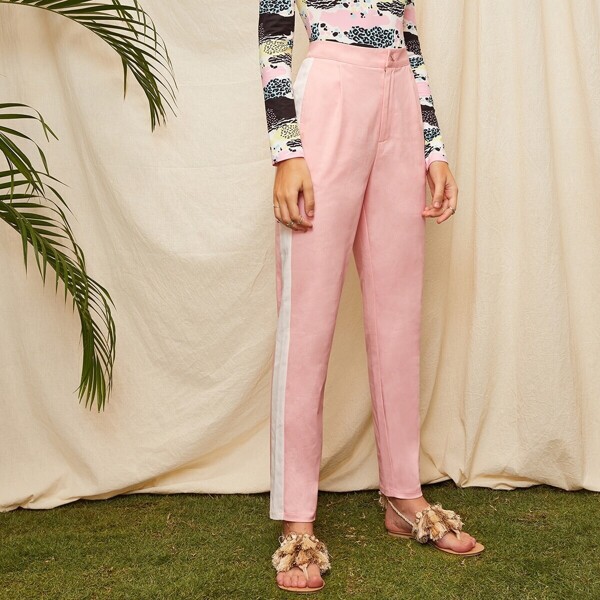 

Side Striped Cigarette Pants