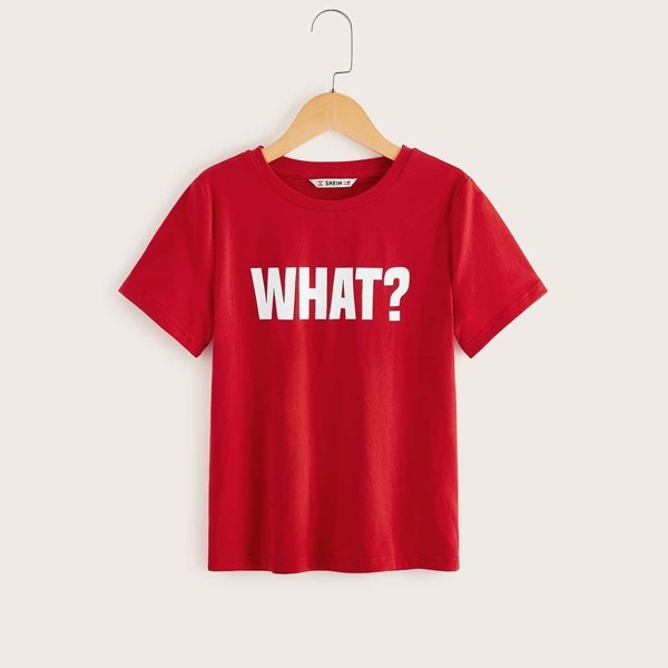 

Boys Letter Print Tee